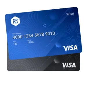 Virtual Visa Card purchased with cryptocurrencies