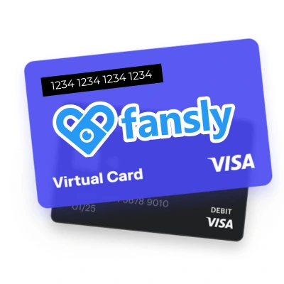Fansly virtual card
